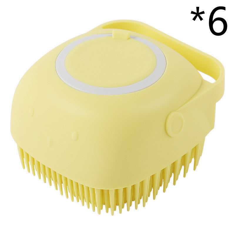 Silicone Dog Bath Massage Gloves Brush Pet Cat Bathroom Cleaning Tool Comb Brush For Dog Can Pour Shampoo Dog Grooming Supplies b13c9724-1c84-4209-8cff-59ad0b882785