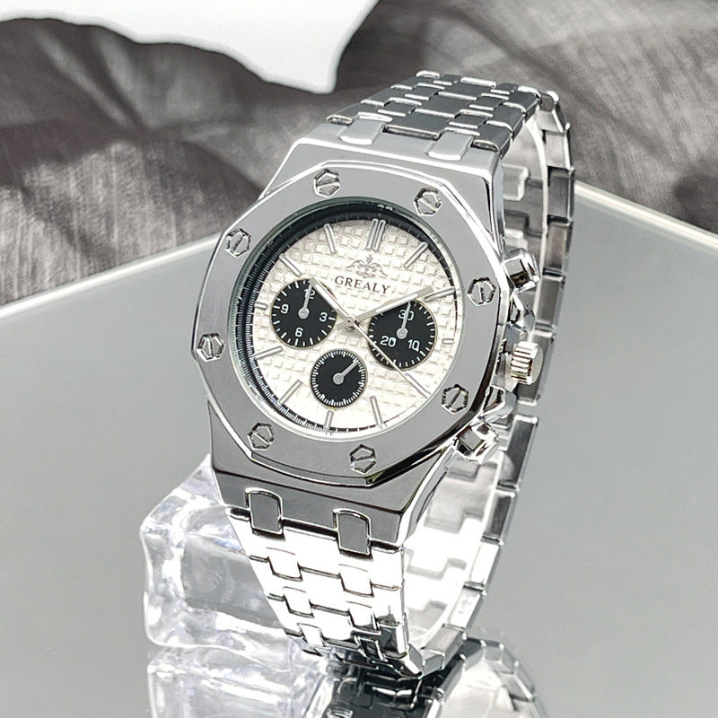 Fashion Men's And Women's Same Steel Belt Quartz With Calendar Waterproof Couple's Watch b2e4c157-0689-441a-9f4b-65ebdcb3328f