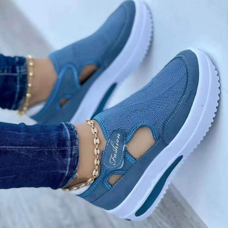 Women's Sneakers Summer New Ladies Casual Low Wedge Breathable Non-Slip Comfort Feamle Sport Shoes Mesh Shoes Fashion Style - NOMAN STORE LLC