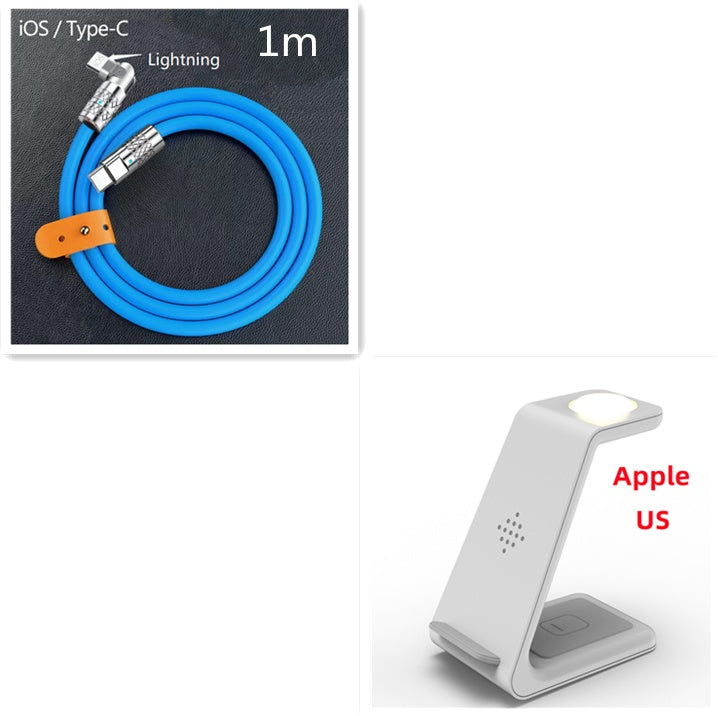 3 In 1 Fast Charging Station Wireless Charger Stand Wireless Quick Charge Dock For Phone Holder b406c481-0afb-4fc0-bbf6-bb6c8e83e575