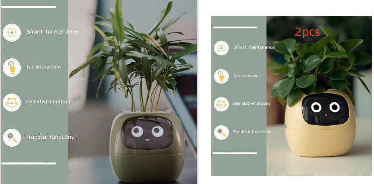 Smart Planter Endless Fun Over 49 Rich Expressions 7 Smart Sensors And AI Chips Make Raising Plants Easy And Fun - NOMAN STORE LLC