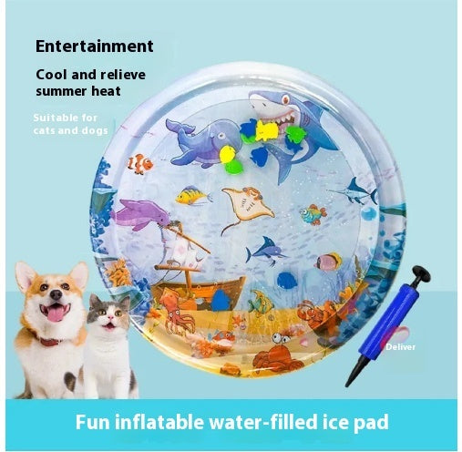Summer Cooling Pet Water Bed Cushion Ice Pad Dog Sleeping Square Mat For Puppy Dogs Cats Pet Kennel Cool Cold b45908c4-6e2c-408a-8f9e-cdae0d4959f6_trans