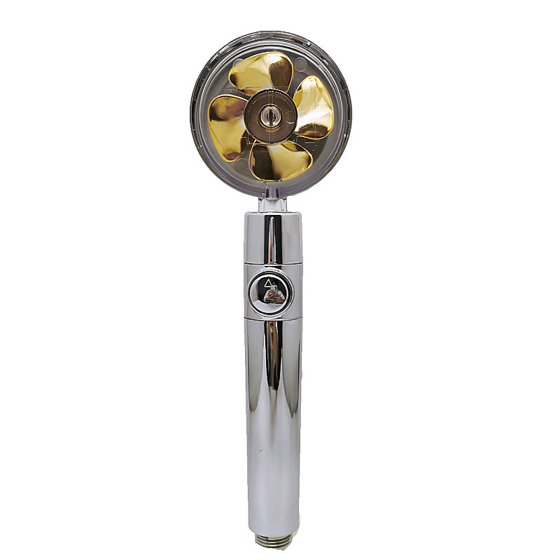 Shower Head Water Saving Flow 360 Degrees Rotating With Small Fan ABS Rain High Pressure Spray Nozzle Bathroom Accessories b52fcf92-b9e0-4637-be34-b3f50f56aea0