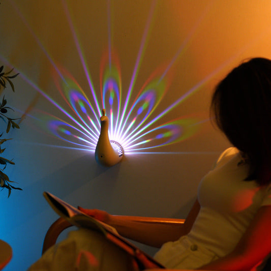Peacocks Wall Lamp Colorful Ambient Lighting Modern Creative Atmosphere 3D Body Animal Lighting Lustre For Bedroom - NOMAN STORE LLC