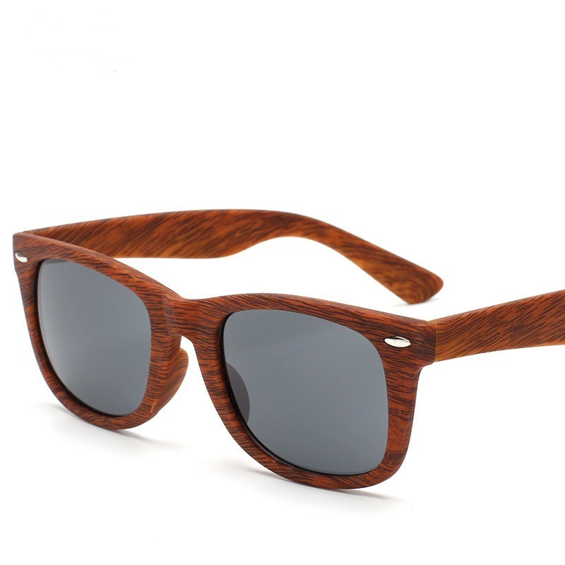 Retro Rice Nail Plastic Wood Grain Sun Glasses b742ad52-29d2-4e95-83d8-cfa25cd7dc5f