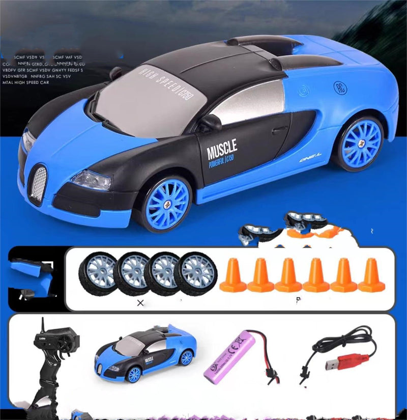 Car 4WD RC Drift Car Toy Remote Control GTR Model AE86 Vehicle Car RC Racing Car Toy For Children Christmas Gifts
