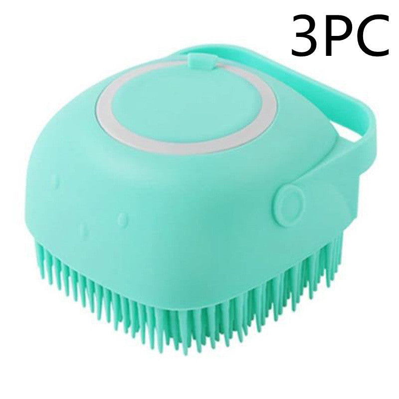 Silicone Dog Bath Massage Gloves Brush Pet Cat Bathroom Cleaning Tool Comb Brush For Dog Can Pour Shampoo Dog Grooming Supplies b75b981b-9df3-4bcb-818d-df2fd3b9e049