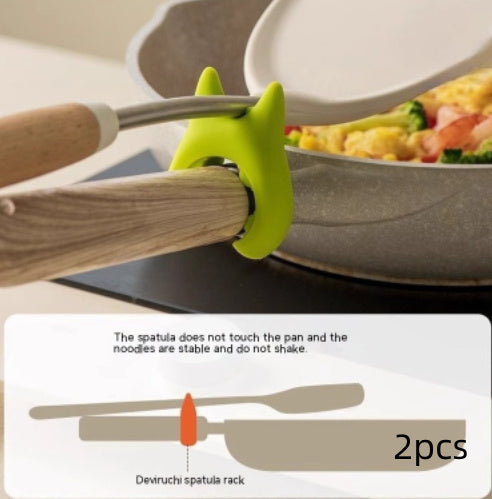 Multifunctional Spatula Holder Silicone Anti-overflow Spoon Holder Cooking Pot Anti-scalding Clip Kitchen Gadgets b9b9783f-d4b6-4a57-9c43-90f0f9e1b94d