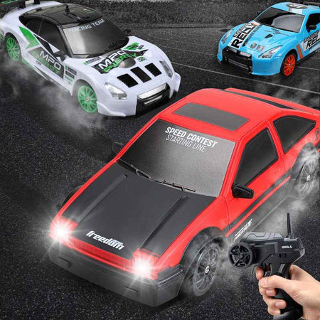 Car 4WD RC Drift Car Toy Remote Control GTR Model AE86 Vehicle Car RC Racing Car Toy For Children Christmas Gifts