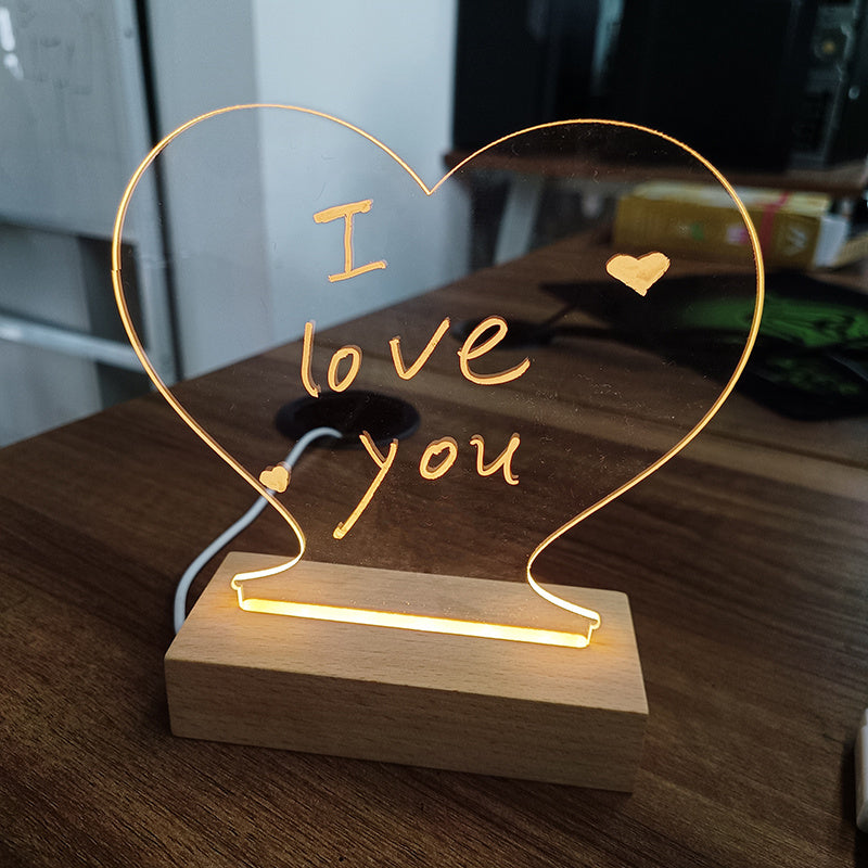 Creative Note Board Creative Led Night Light USB Message Board Holiday Light With Pen Gift For Children Girlfriend Decoration Night Lamp c2600152-7033-4f3e-af13-a21dde3d0ccd