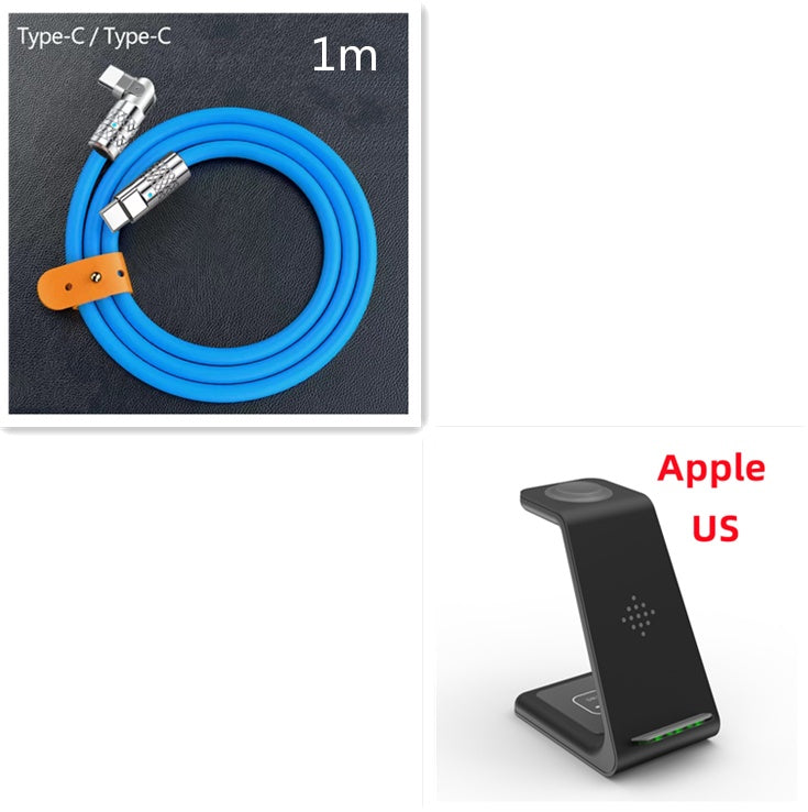 3 In 1 Fast Charging Station Wireless Charger Stand Wireless Quick Charge Dock For Phone Holder - NOMAN STORE LLC