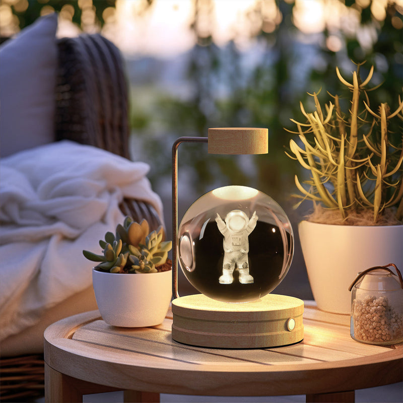 Crystal Ball Cosmic Dinosaur Indoor Night Light USB Power Warm Bedside Light Birthday Gift Night Lamp c587554f-01c8-445b-aeee-77b7f8102c2f