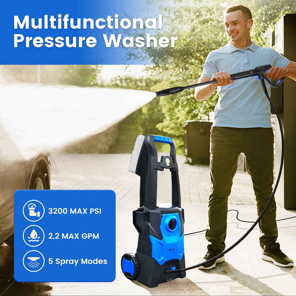 Electric High-pressure Cleaning Machine, Electric Powerful Cleaning Machine With Rotating Nozzle, 3200 PSI Maximum 2.2 GPM High-pressure Cleaning Machine---Selling On Walmart And Temu Is Prohibited c6748bd4-85dc-4d85-aced-14e00b2c1d18
