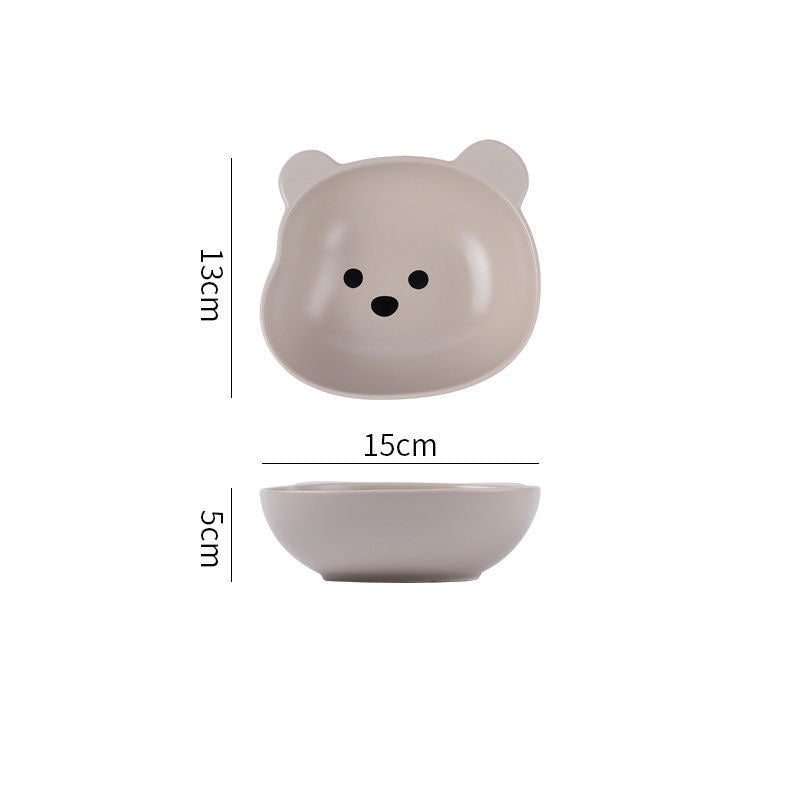 Home Cartoon Cute Bear-shaped Dinner Plate c8226361-9284-41f9-9084-62743cc62127