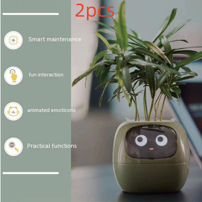 Smart Planter Endless Fun Over 49 Rich Expressions 7 Smart Sensors And AI Chips Make Raising Plants Easy And Fun - NOMAN STORE LLC