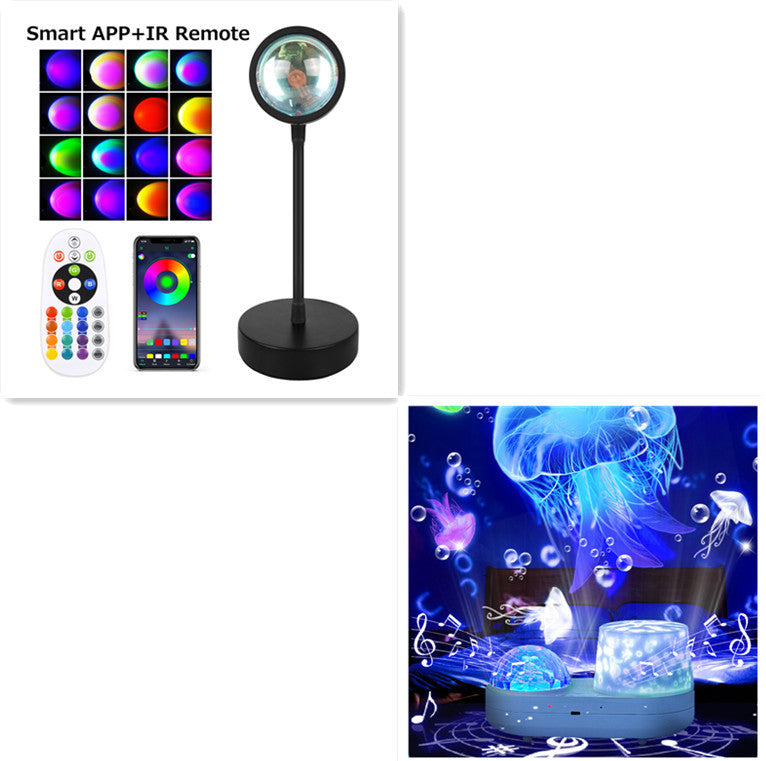 Sunset Projection Lamp Sunset Projector Night Light Wall Decoration Lighting c99e276b-966d-496d-a9e2-38ae3c1370f5