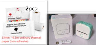 Portable Mini Thermal Label Printer Home Photo Printer Student Wrong Question Printer Bluetooth-compatible Mini Label Printer Price Tag c9f70680-afeb-4912-8d69-c429c0851c61
