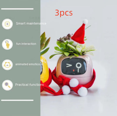 Smart Planter Endless Fun Over 49 Rich Expressions 7 Smart Sensors And AI Chips Make Raising Plants Easy And Fun - NOMAN STORE LLC
