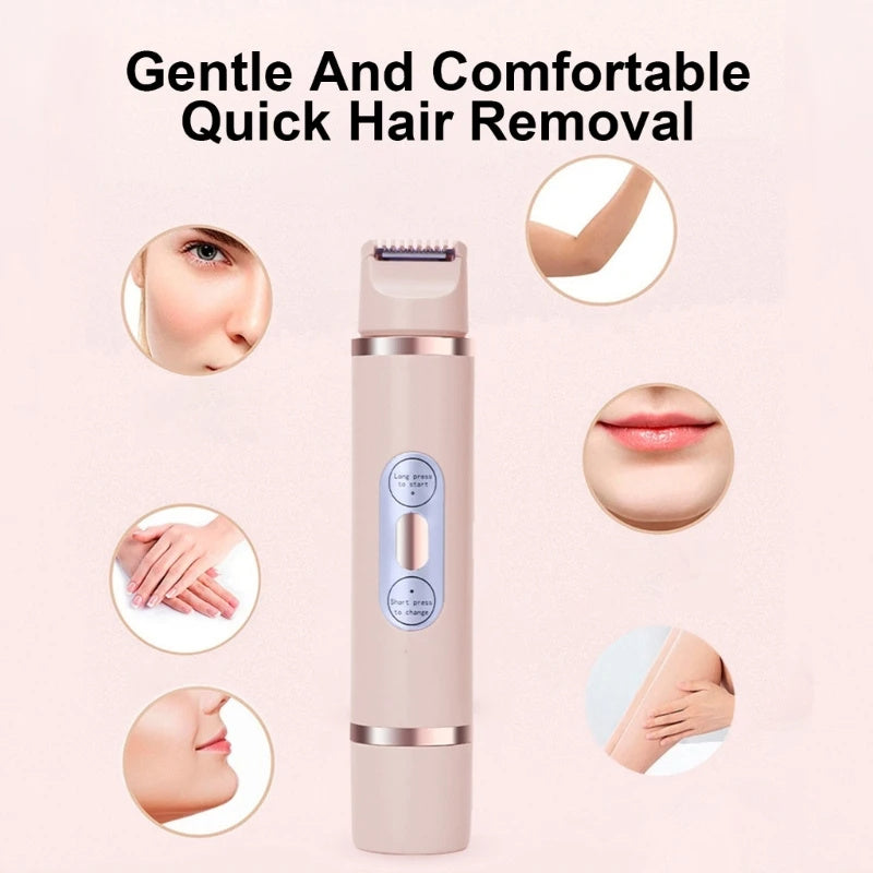 Dual-Head Electric Shaver Painless Women's Epilator Bikini Hair Removal Device Automatic Hair Trimmer Underarm Facial Lips Leg cb82e4bb-5e76-4b49-ab18-b95cbb73b2cf