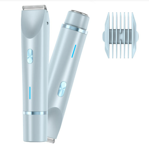 2 In 1 Hair Remover Women's Double Head Shaver Private Pubic Hair Trimmer Electric Razor Wet Dry Electric Body Hair - NOMAN STORE LLC