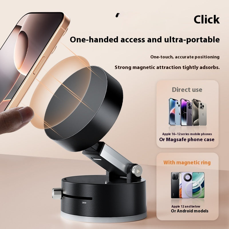 Foldable Magnetic Vacuum Car Phone Holder Foldable Suction Cup With Suction Cup Hands-Free Navigation For Smart Phone cd1b436f-3889-4388-abee-522bbfaee2fa_trans