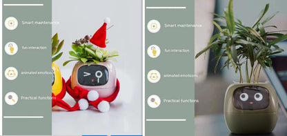 Smart Planter Endless Fun Over 49 Rich Expressions 7 Smart Sensors And AI Chips Make Raising Plants Easy And Fun - NOMAN STORE LLC