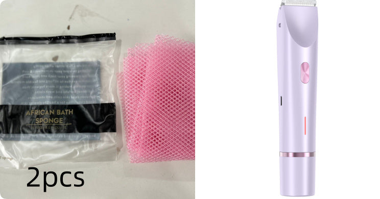 2 In 1 Hair Remover Women's Double Head Shaver Private Pubic Hair Trimmer Electric Razor Wet Dry Electric Body Hair - NOMAN STORE LLC