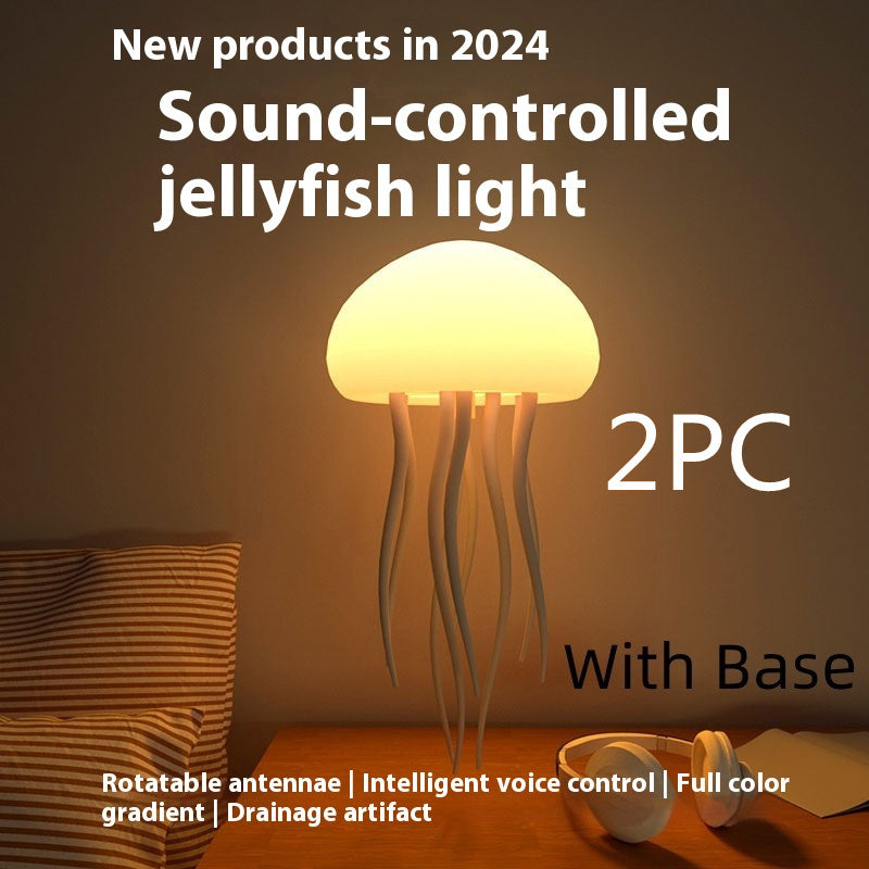 Jellyfish Mood Lamp LED Jellyfish Night Light Portable Jellyfish Lamp Jellyfish Decorations Smart Table Lamp For Bedside Desk d0557b35-a689-4110-8cfc-d0880fcd5934