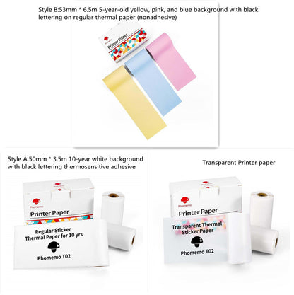 Portable Mini Thermal Label Printer Home Photo Printer Student Wrong Question Printer Bluetooth-compatible Mini Label Printer Price Tag - NOMAN STORE LLC