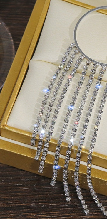 Fashionable And Simple Long Tassel Earrings d08e973c-b2d3-42e7-87aa-4f93924eb0a6