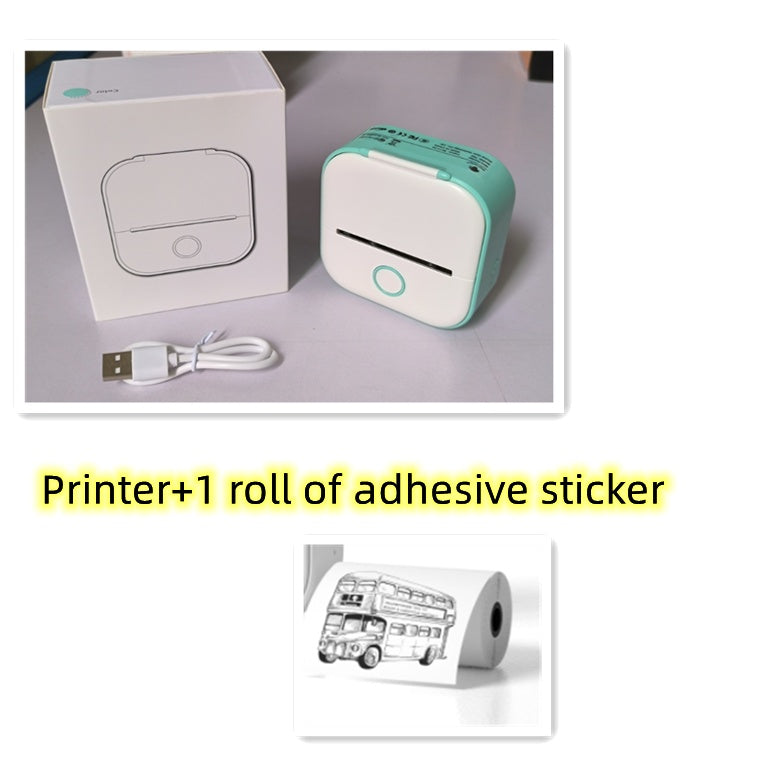 Portable Mini Thermal Label Printer Home Photo Printer Student Wrong Question Printer Bluetooth-compatible Mini Label Printer Price Tag d13d856f-0dc6-4414-8931-5c3449d01c8a
