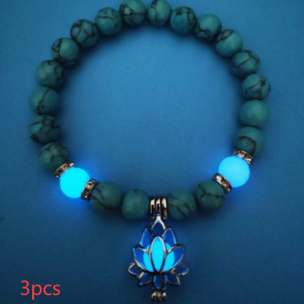 Energy Luminous Lotus Natural Stone Bracelet Yoga Healing Luminous Glow In The Dark Charm Beads Bracelet For Men Women Prayer Buddhism d15f076d-2235-4fa5-bf8f-753055fedb13