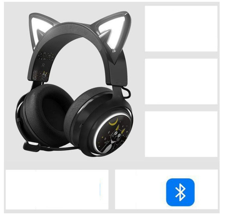 Net Red Same Style Luminous Cat Ear Headphones d1dea932-2f8d-456d-b18e-761a19745871