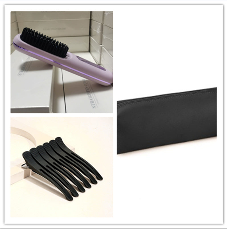 2 In 1 Straight Hair Comb Wireless Hair Straightener Brush Hair Fast Heating Portable Hot Curler USB Charging d2a0df18-35e4-493c-bec7-98751b67e377