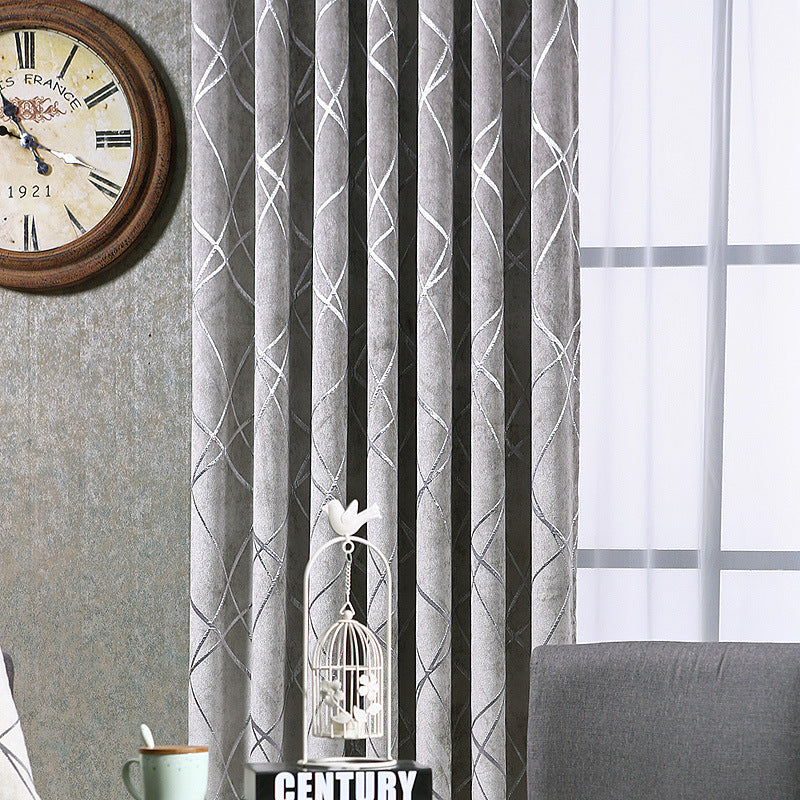 Solid Color Simple Modern Light Luxury Living Room Chenille Blackout Curtains d3ab8af8-f120-4e6c-9d16-62d053f2e9f9