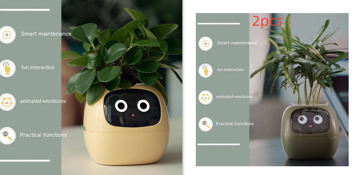 Smart Planter Endless Fun Over 49 Rich Expressions 7 Smart Sensors And AI Chips Make Raising Plants Easy And Fun - NOMAN STORE LLC
