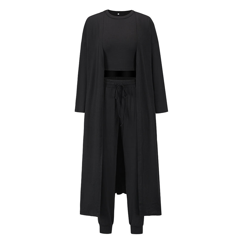 Women's Knitted Slim-fit Temperament Vest And Trousers Sports Suit d7fa06c6-f116-4ef0-96db-5b3dce33a6e3
