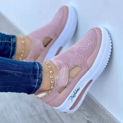 Women's Sneakers Summer New Ladies Casual Low Wedge Breathable Non-Slip Comfort Feamle Sport Shoes Mesh Shoes Fashion Style - NOMAN STORE LLC