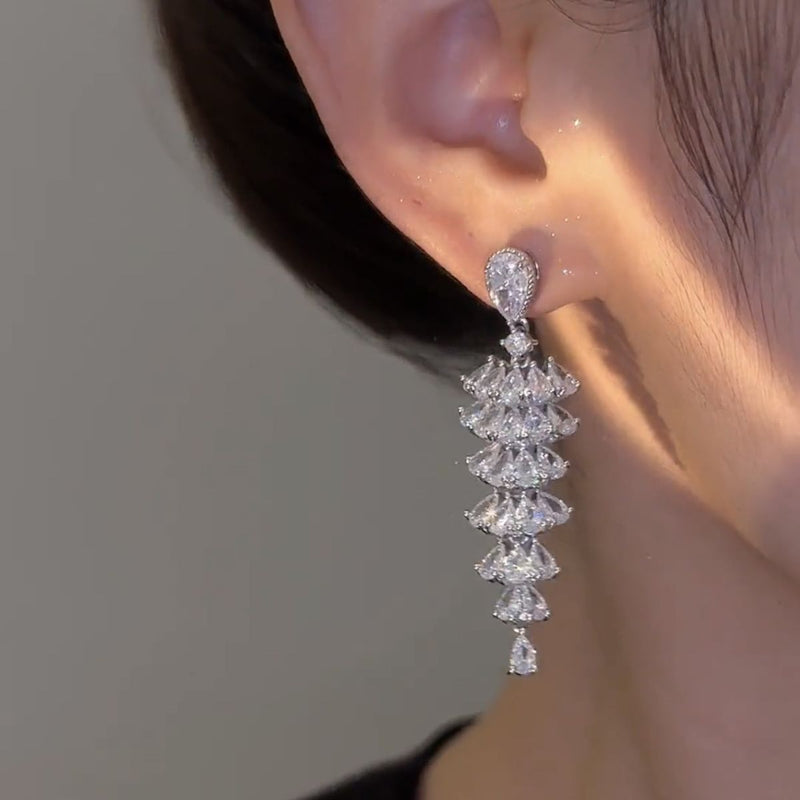 Sparkling Zircon Christmas Tree Drop Earrings For Women Trendy Xmas Tree Plant Dangle Earrings New Year Festival Party Jewelry de6d5900-b72f-4589-a250-ff1995dc631c