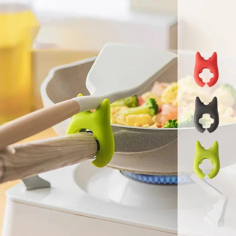 Multifunctional Spatula Holder Silicone Anti-overflow Spoon Holder Cooking Pot Anti-scalding Clip Kitchen Gadgets df61e51a-9244-4087-8297-1ca63ab47c99