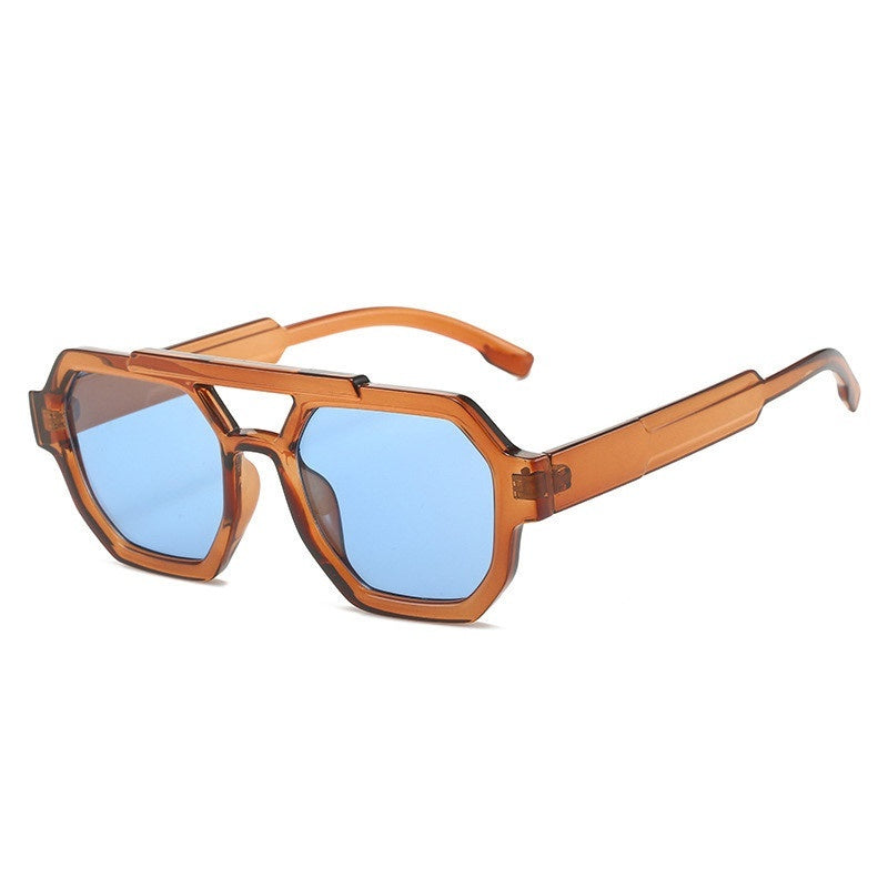 Polygon Double Beam Sunglasses Pilot Sunshade Sunglasses e0b6ce47-b574-4e44-9ab8-9d4d47f34d53