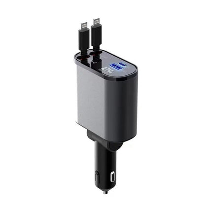Metal Car Charger 100W Super Fast Charging Car Cigarette Lighter USB And TYPE-C Adapter - NOMAN STORE LLC