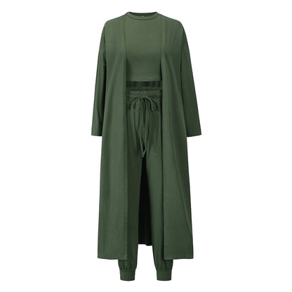 Women's Knitted Slim-fit Temperament Vest And Trousers Sports Suit - NOMAN STORE LLC