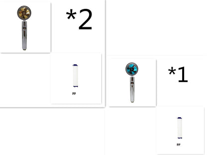 Shower Head Water Saving Flow 360 Degrees Rotating With Small Fan ABS Rain High Pressure Spray Nozzle Bathroom Accessories e27701d5-91af-4417-997c-035f8fba4150
