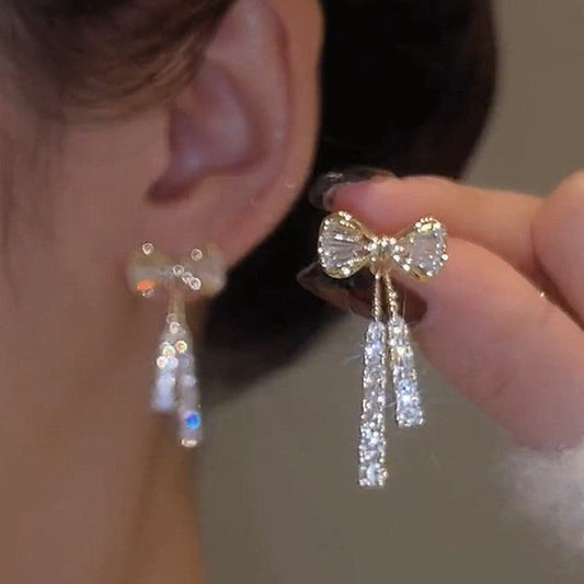 INS Butterfly Earrings With Rhinestones Fashion Temperament Jewelry - NOMAN STORE LLC