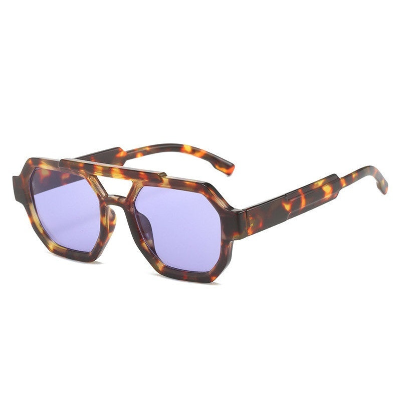 Polygon Double Beam Sunglasses Pilot Sunshade Sunglasses e3ea3921-e666-47fa-aa7d-bb59fdc6bc16