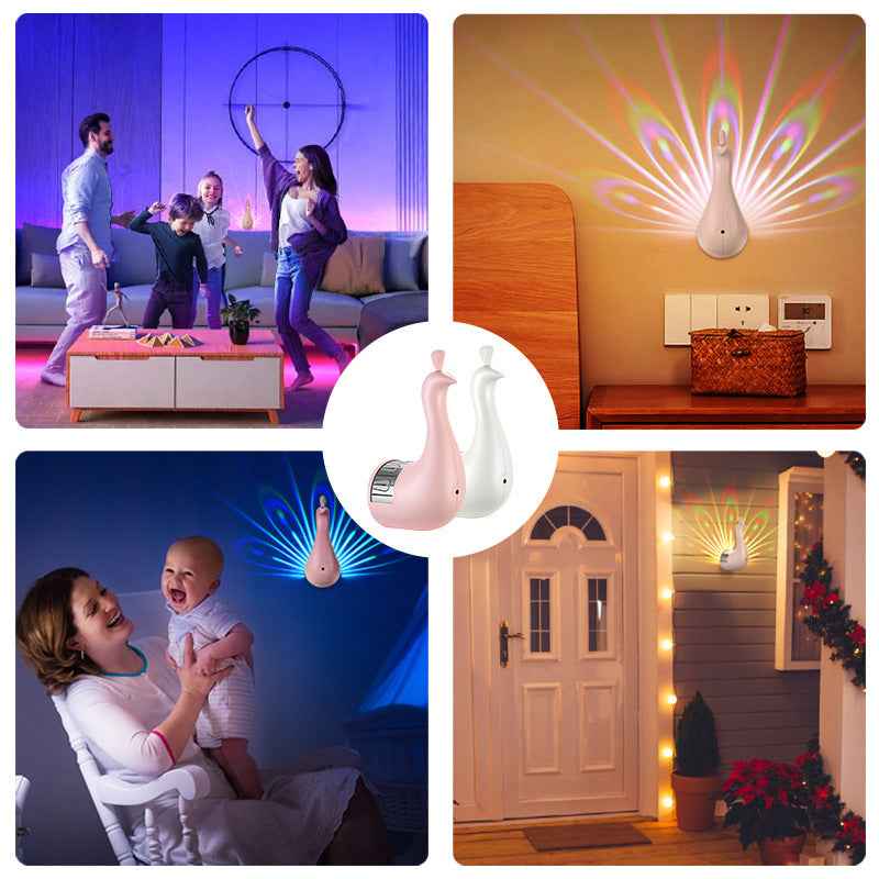 Peacocks Wall Lamp Colorful Ambient Lighting Modern Creative Atmosphere 3D Body Animal Lighting Lustre For Bedroom e4e8cbb8-4b16-4809-835e-87c31ec51bd5