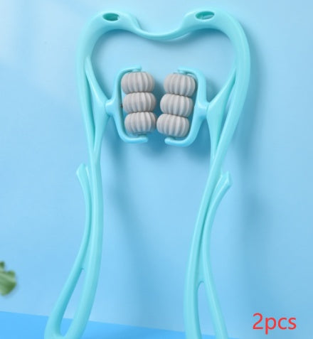 Multifunctional Manual Six-wheel Neck Massager Massage Relieve Roller Massage Tool e639698b-2b04-4641-982b-2781f13601d8