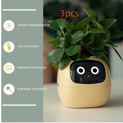 Smart Planter Endless Fun Over 49 Rich Expressions 7 Smart Sensors And AI Chips Make Raising Plants Easy And Fun - NOMAN STORE LLC