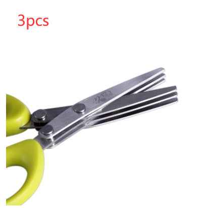 Multifunctional Multi-layer Green Onion Scissors Stainless Steel Onion Cutting Knife Herb Seaweed Spice Scissors Kitchen Scissor Kitchen Gadgets e858a6f1-85ce-4417-87a3-776c15d2d50a